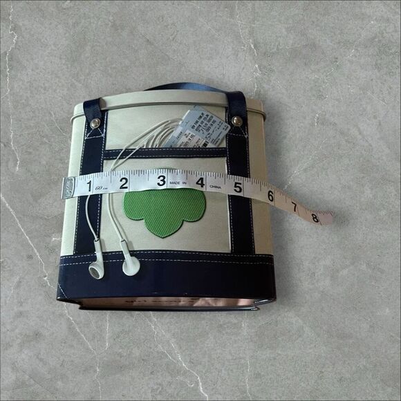 New Girl Scouts Kids Beige Going Places Tin Purse Tote Bag - Picture 5 of 10